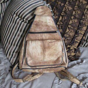 Joop! leather backpack purse